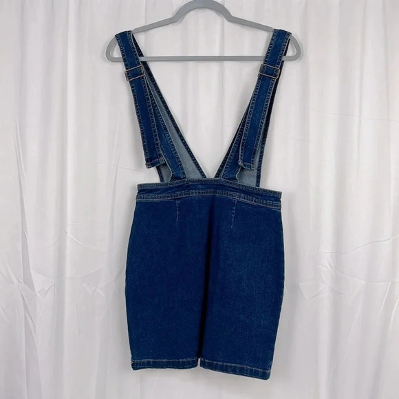 Tinseltown NWOT Denim Overall With Front Pockets Size XS - Picture 4 of 9